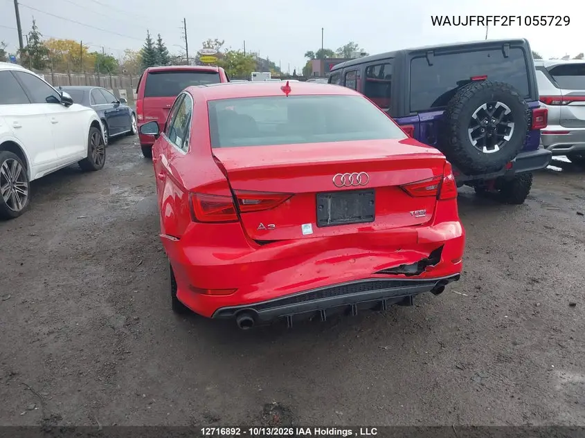 2015 AUDI A3 VIN WAUJFRFF2F1055729 — фото 6