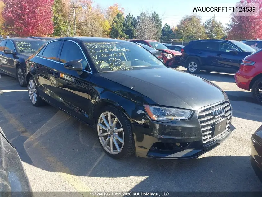 AUDI A3 2015, VIN WAUCCRFF1F1124539