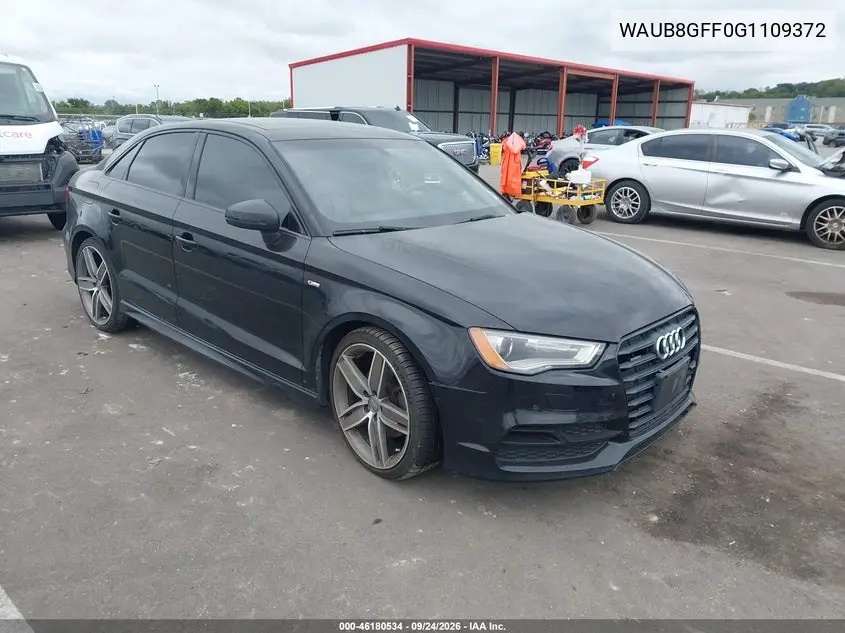 AUDI A3 2016, VIN WAUB8GFF0G1109372