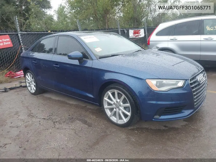 AUDI A3 2016, VIN WAUA7GFF3G1065771