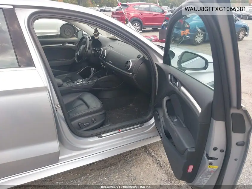 AUDI A3 2016, VIN WAUJ8GFFXG1066381