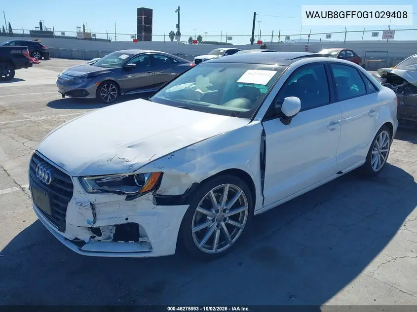 2016 AUDI A3 VIN WAUB8GFF0G1029408 — фото 2