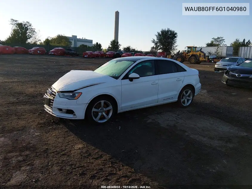 2016 AUDI A3 VIN WAUB8GFF6G1040980 — фото 2