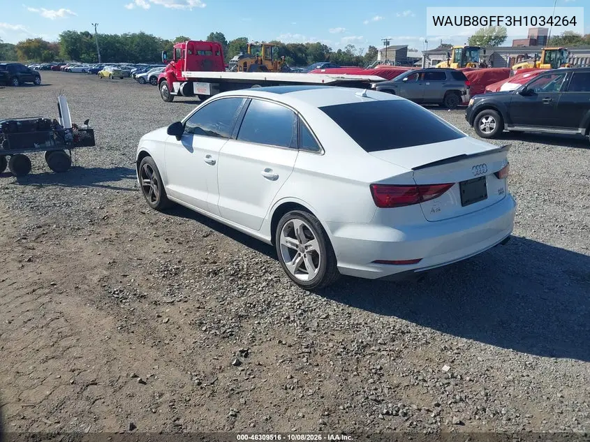 2017 AUDI A3 VIN WAUB8GFF3H1034264 — фото 3