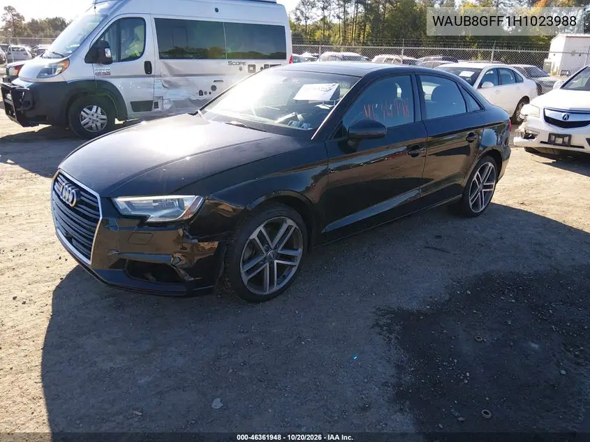 2017 AUDI A3 VIN WAUB8GFF1H1023988 — фото 2
