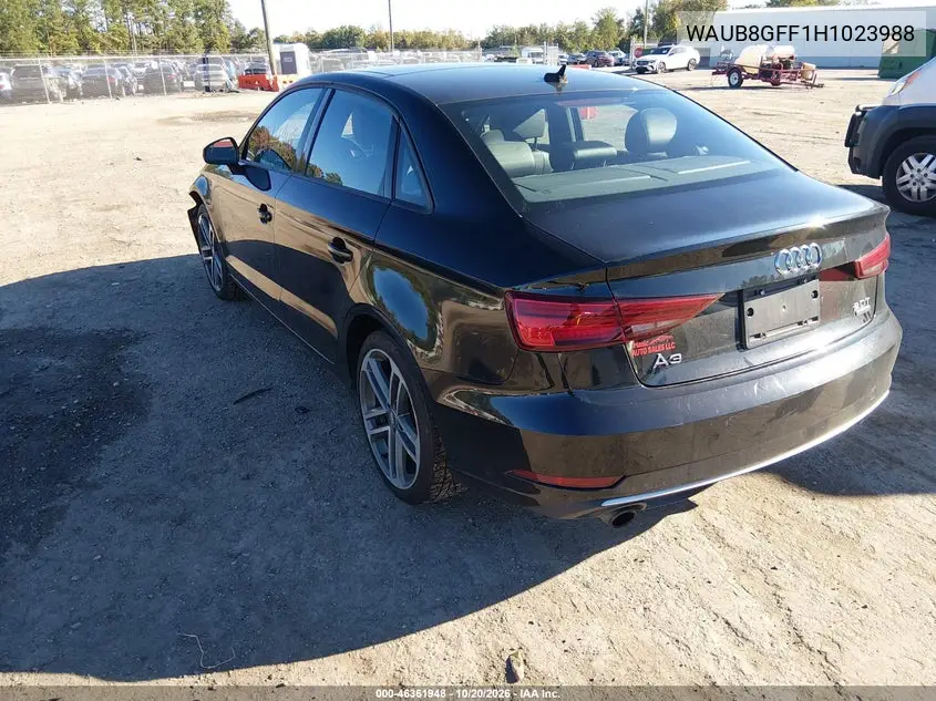 2017 AUDI A3 VIN WAUB8GFF1H1023988 — фото 3
