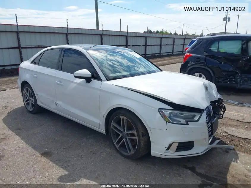 AUDI A3 2018, VIN WAUAUGFF1J1014902