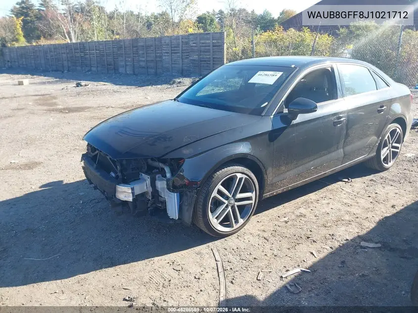 2018 AUDI A3 VIN WAUB8GFF8J1021712 — фото 2