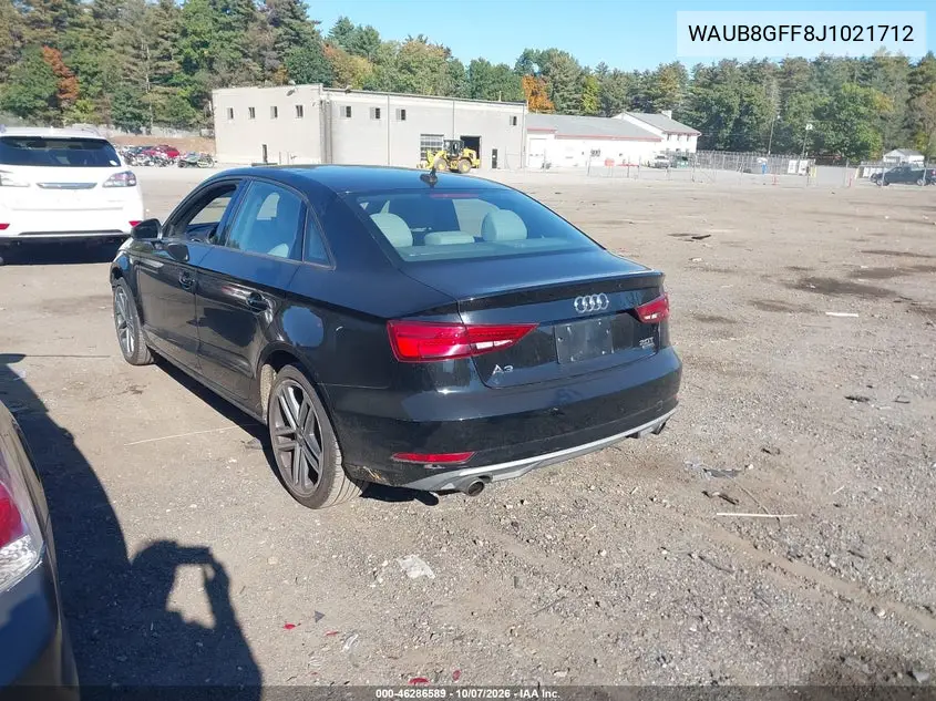 2018 AUDI A3 VIN WAUB8GFF8J1021712 — фото 3