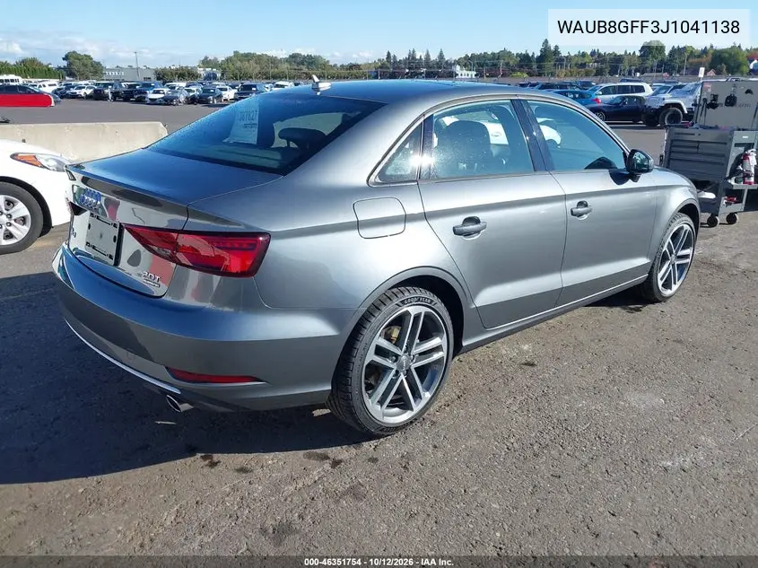 2018 AUDI A3 VIN WAUB8GFF3J1041138 — фото 4