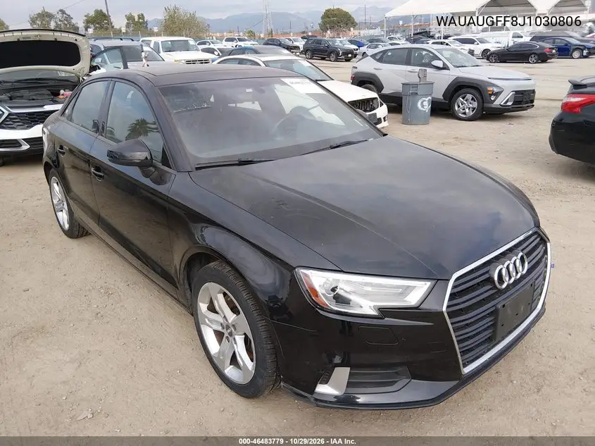 AUDI A3 2018, VIN WAUAUGFF8J1030806