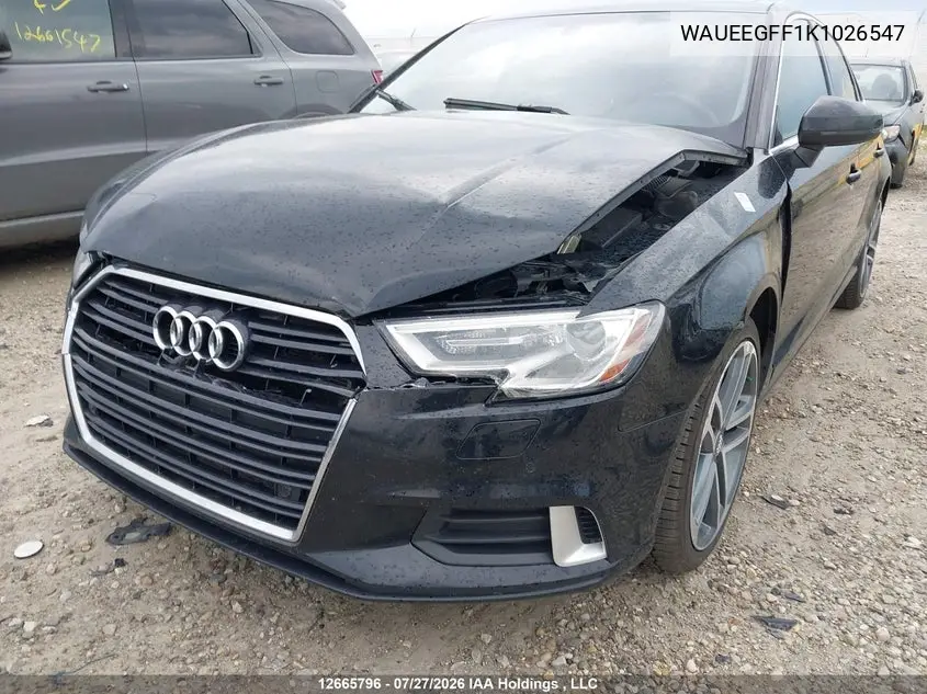 2019 AUDI A3 VIN WAUEEGFF1K1026547 — фото 6