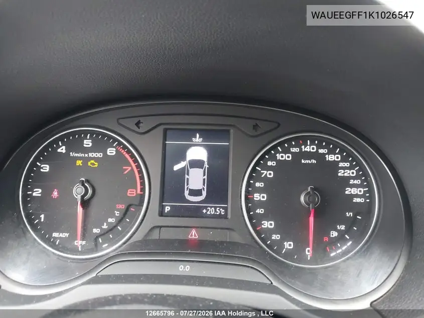 2019 AUDI A3 VIN WAUEEGFF1K1026547 — фото 7