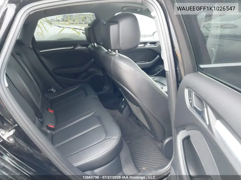 2019 AUDI A3 VIN WAUEEGFF1K1026547 — фото 8