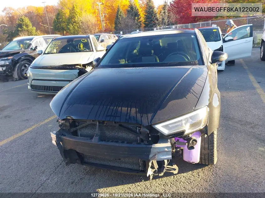 2019 AUDI A3 VIN WAUBEGFF8KA122002 — фото 12