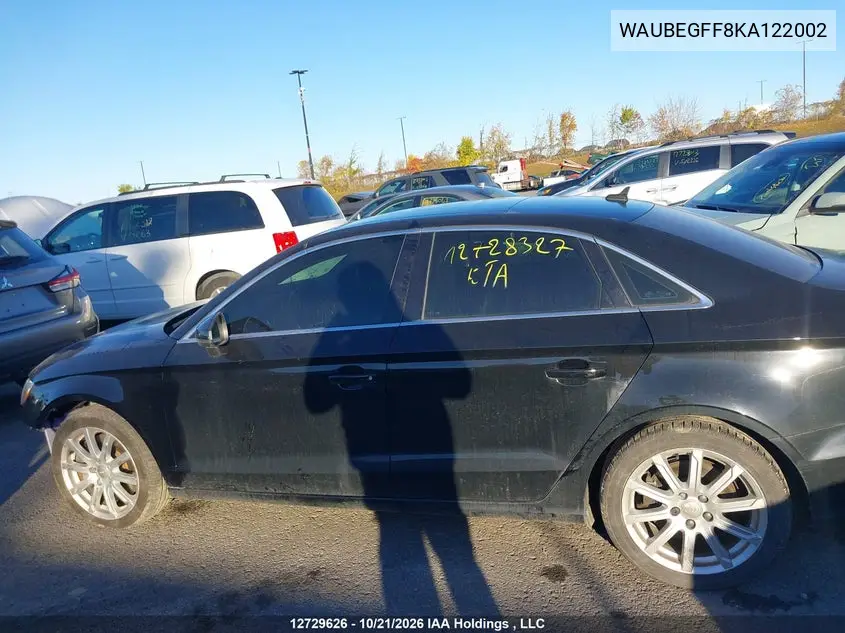 2019 AUDI A3 VIN WAUBEGFF8KA122002 — фото 14