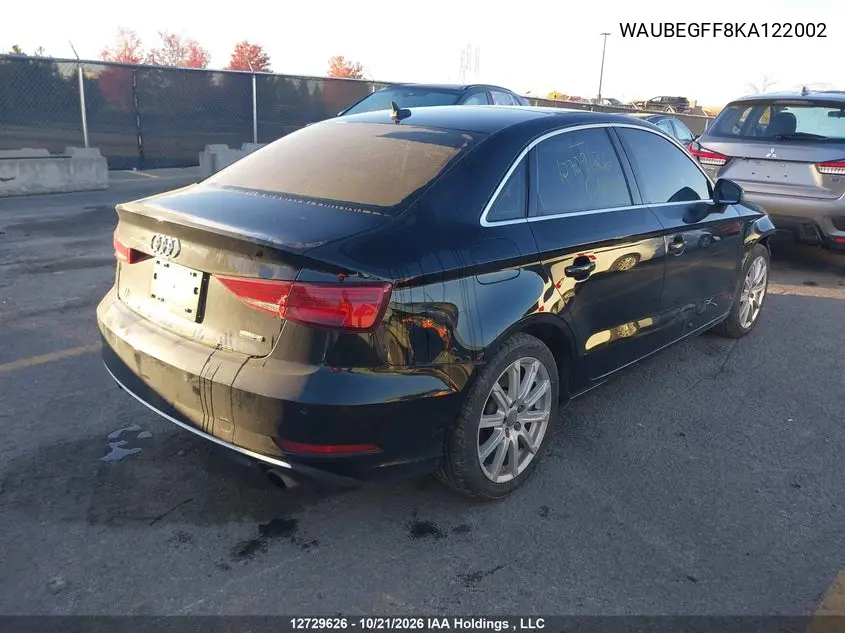 2019 AUDI A3 VIN WAUBEGFF8KA122002 — фото 4
