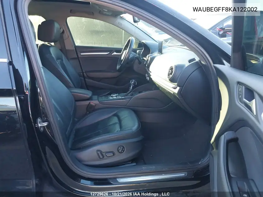 2019 AUDI A3 VIN WAUBEGFF8KA122002 — фото 5