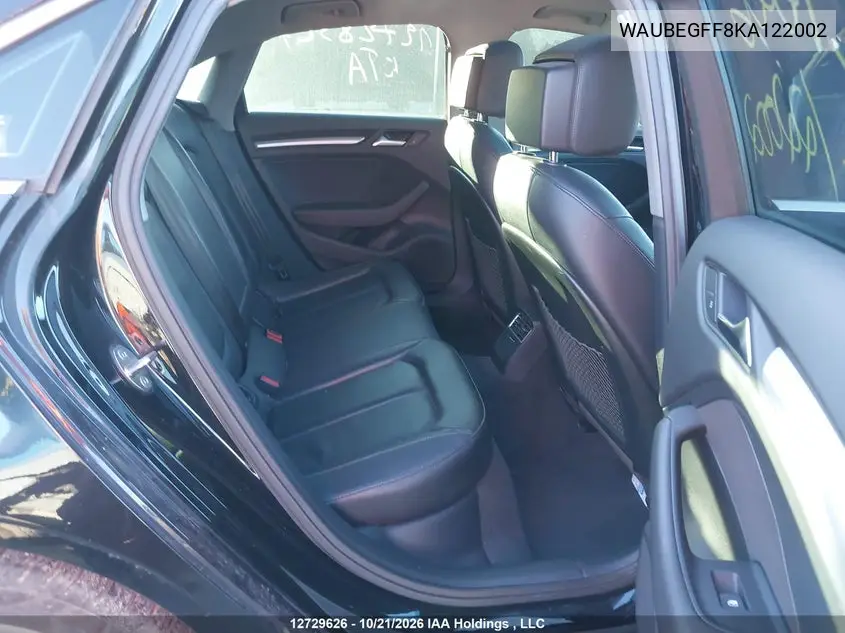 2019 AUDI A3 VIN WAUBEGFF8KA122002 — фото 8