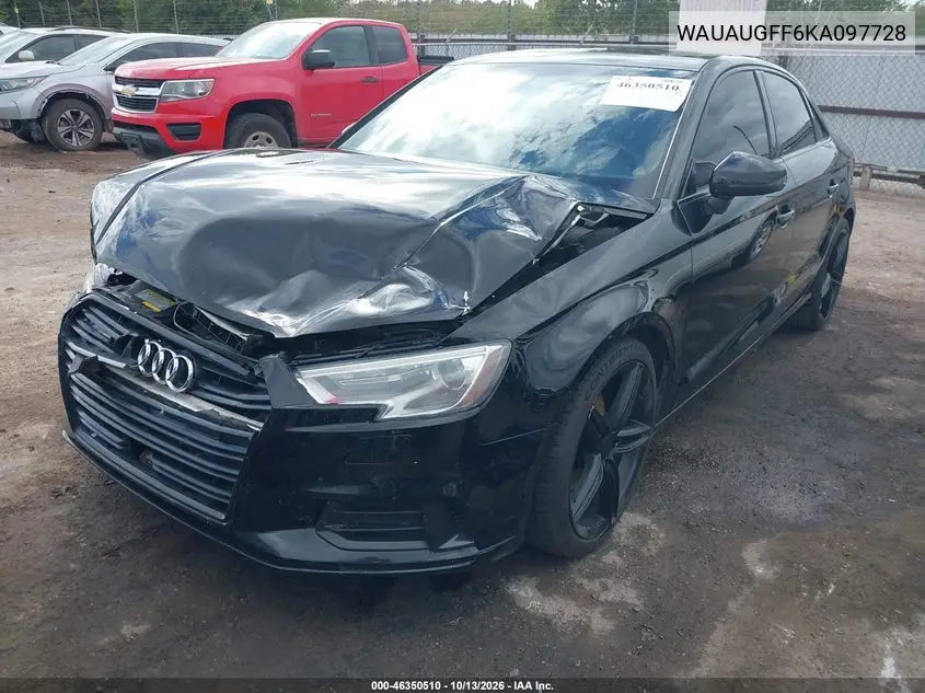 2019 AUDI A3 VIN WAUAUGFF6KA097728 — фото 2