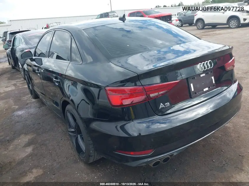 2019 AUDI A3 VIN WAUAUGFF6KA097728 — фото 3