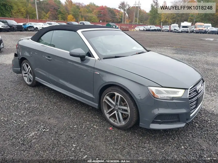 AUDI A3 2019, VIN WAUYELFF9K1018248