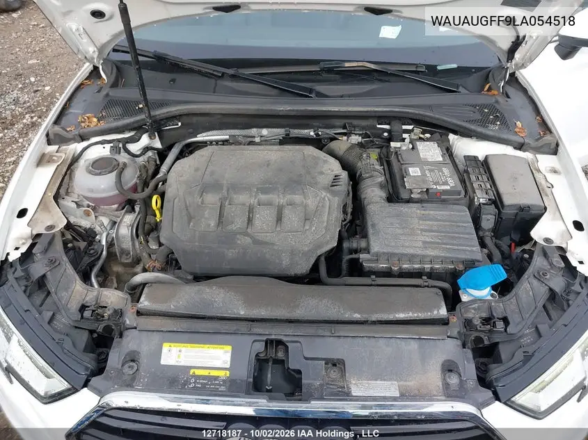 2020 AUDI A3 VIN WAUAUGFF9LA054518 — фото 10
