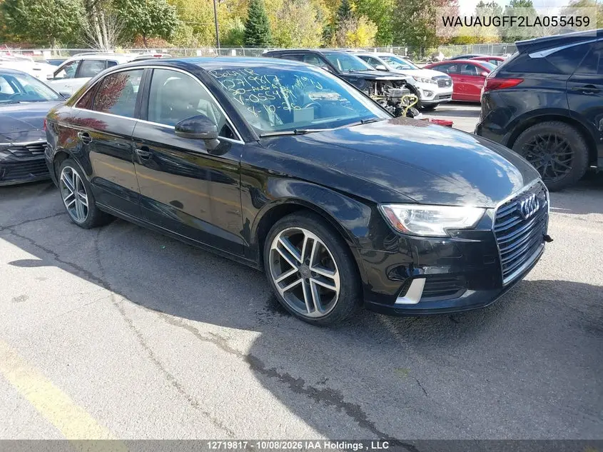 AUDI A3 2020, VIN WAUAUGFF2LA055459