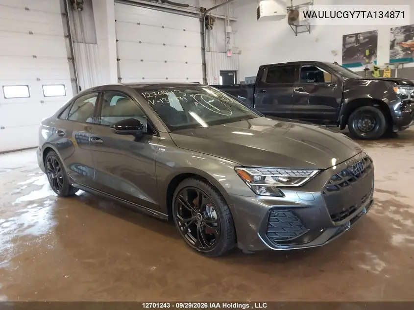 AUDI A3 2026, VIN WAULUCGY7TA134871