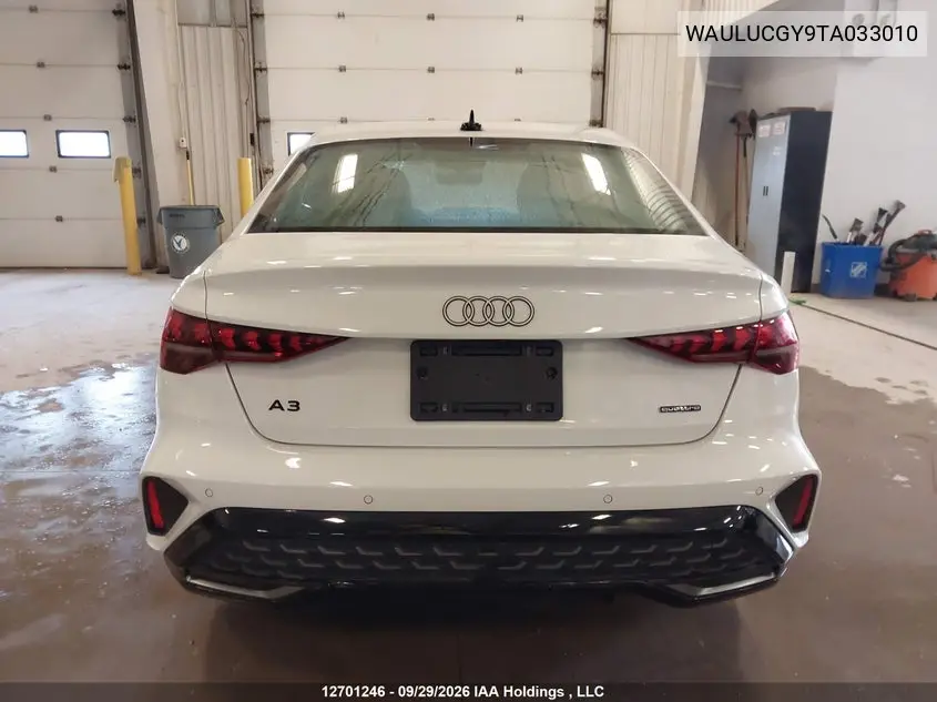 2026 AUDI A3 VIN WAULUCGY9TA033010 — фото 16