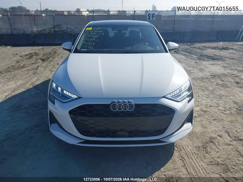 2026 AUDI A3 VIN WAUGUCGY7TA015655 — фото 12