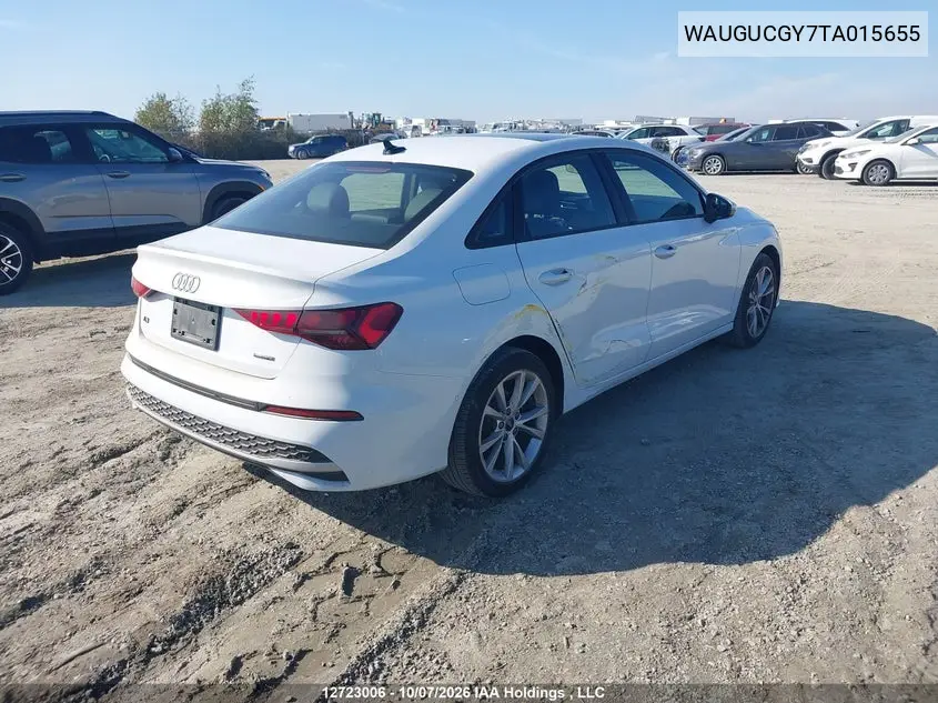 2026 AUDI A3 VIN WAUGUCGY7TA015655 — фото 4