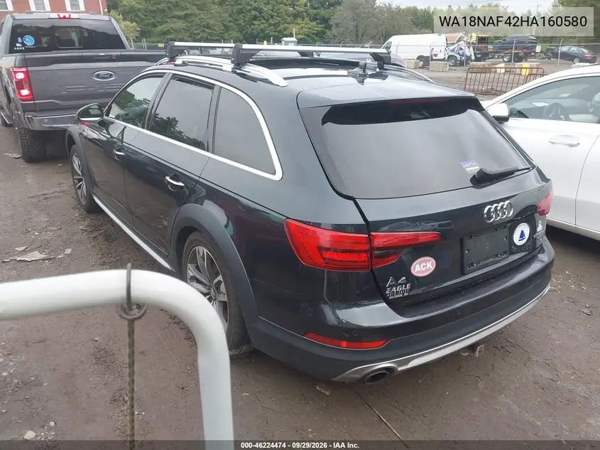 2017 AUDI A4 ALLROAD VIN WA18NAF42HA160580 — фото 3