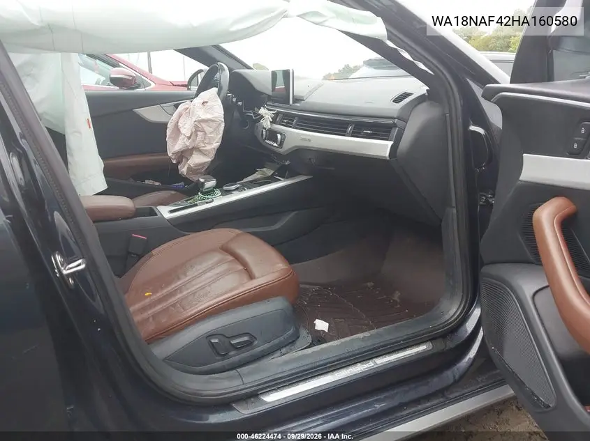 2017 AUDI A4 ALLROAD VIN WA18NAF42HA160580 — фото 5