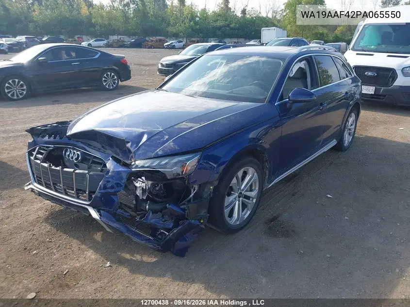2023 AUDI A4 ALLROAD VIN WA19AAF42PA065550 — фото 2