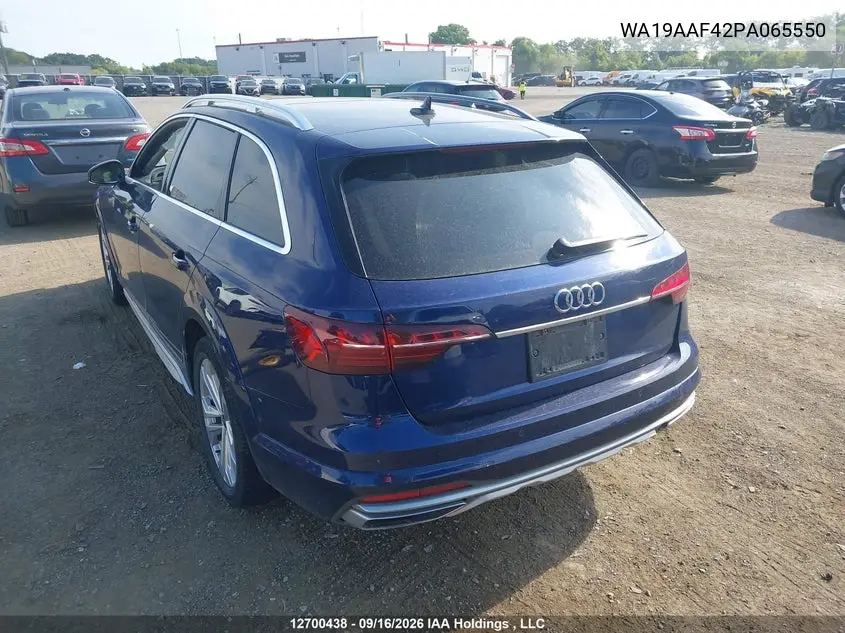 2023 AUDI A4 ALLROAD VIN WA19AAF42PA065550 — фото 3