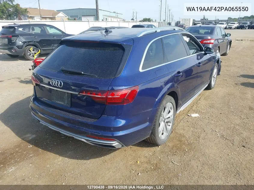 2023 AUDI A4 ALLROAD VIN WA19AAF42PA065550 — фото 4