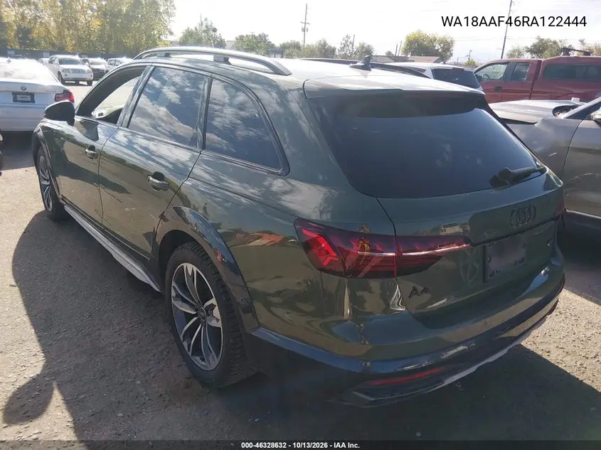 2024 AUDI A4 ALLROAD VIN WA18AAF46RA122444 — фото 3