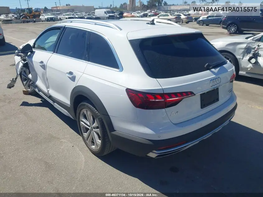 2024 AUDI A4 ALLROAD VIN WA18AAF41RA015575 — фото 3