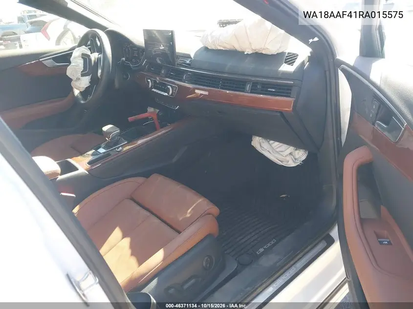 2024 AUDI A4 ALLROAD VIN WA18AAF41RA015575 — фото 5