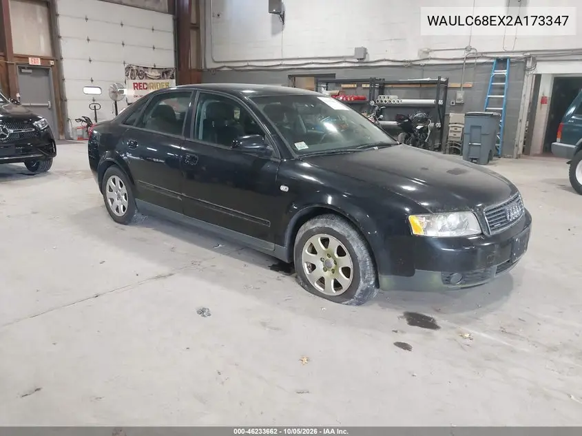 AUDI A4 2002, VIN WAULC68EX2A173347