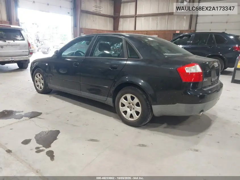 2002 AUDI A4 VIN WAULC68EX2A173347 — фото 3