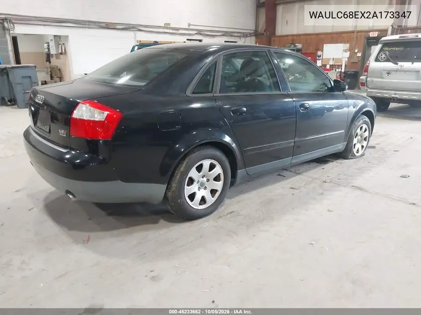 2002 AUDI A4 VIN WAULC68EX2A173347 — фото 4