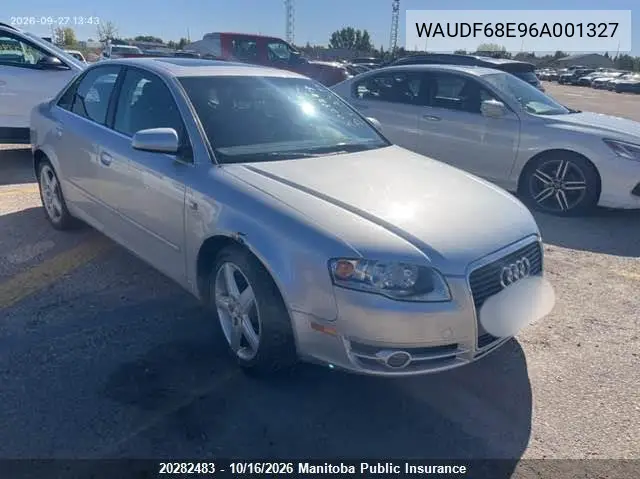 AUDI A4 2006, VIN WAUDF68E96A001327