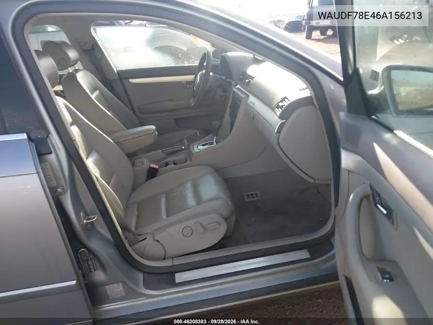 2006 AUDI A4 VIN WAUDF78E46A156213 — фото 5