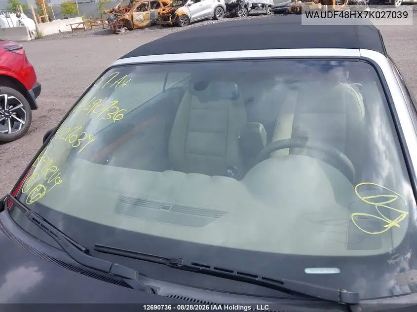 2007 AUDI A4 VIN WAUDF48HX7K027039 — фото 17