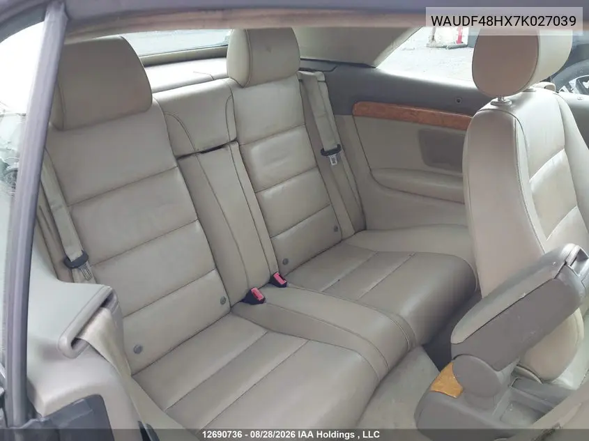 2007 AUDI A4 VIN WAUDF48HX7K027039 — фото 8