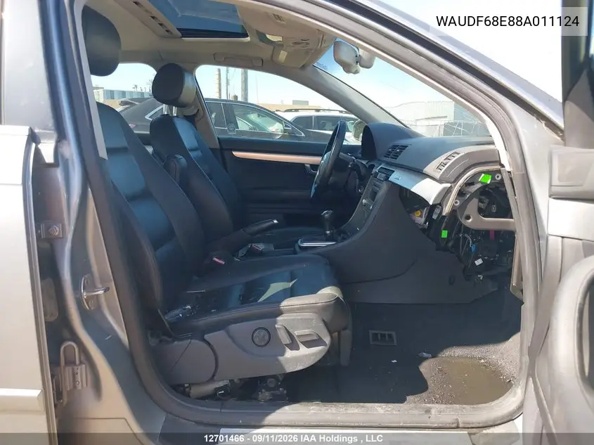 2008 AUDI A4 VIN WAUDF68E88A011124 — фото 5