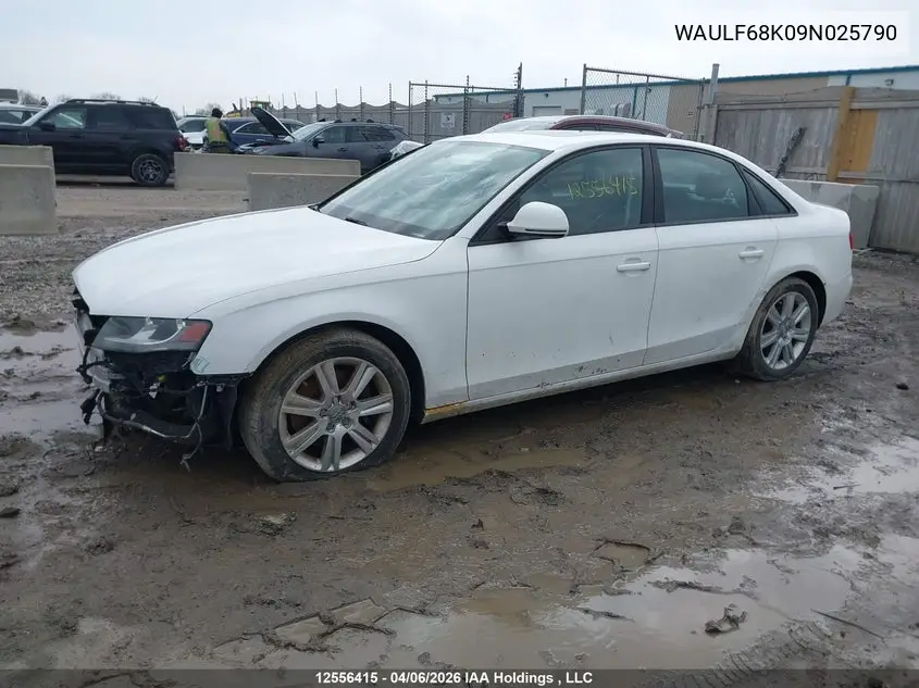 2009 AUDI A4 VIN WAULF68K09N025790 — фото 2