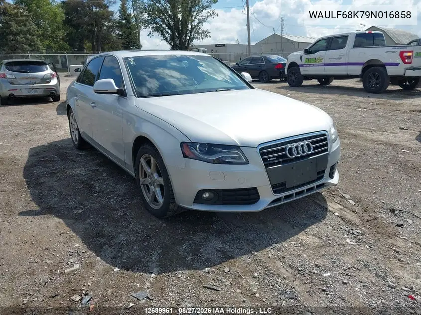 AUDI A4 2009, VIN WAULF68K79N016858